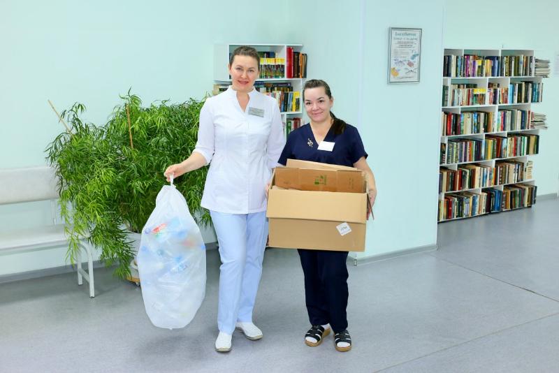 В тобольской больнице внедрили раздельный сбор отходов