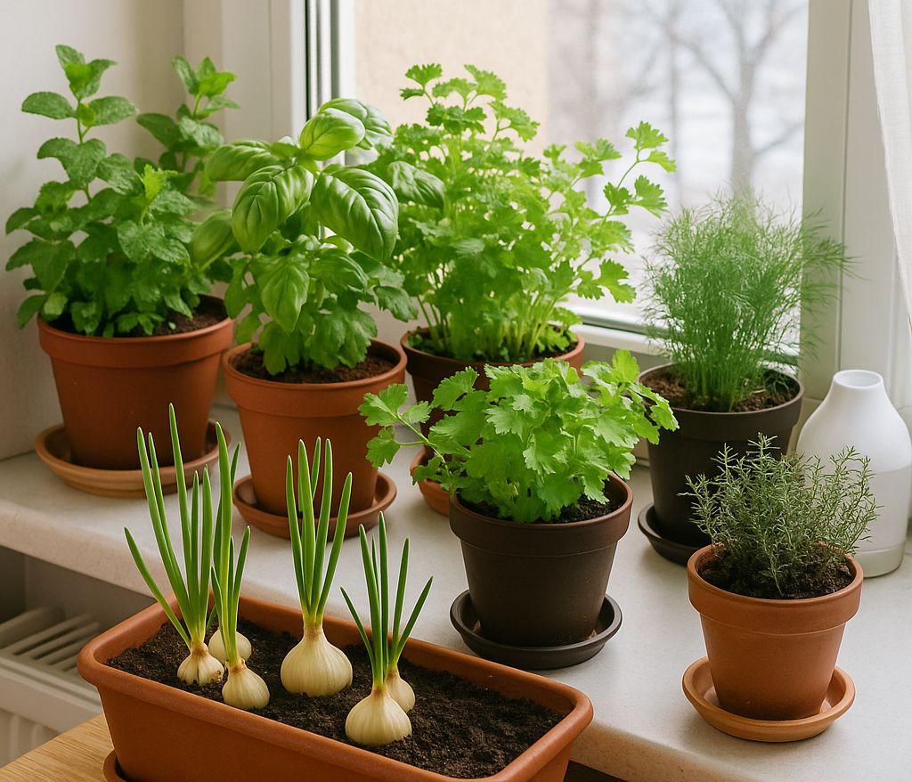 Домашний огород: выращиваем ароматную зелень сами