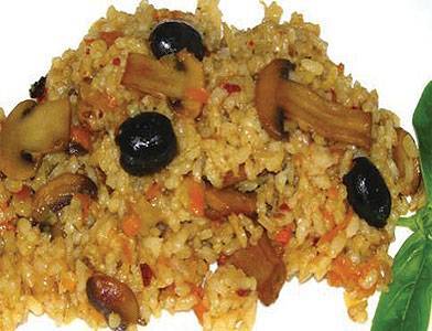 Плов с грибами