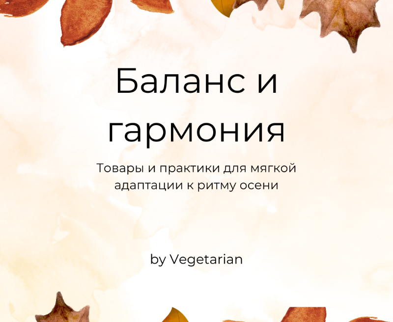 Баланс и гармония: товары и практики для мягкой адаптации к осени 