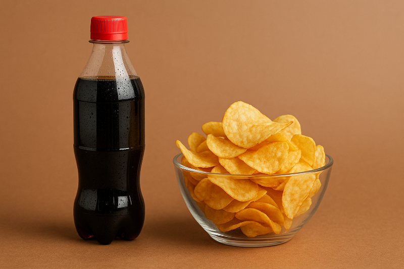 Газировку и чипсы предлагают маркировать как сигареты и алкоголь