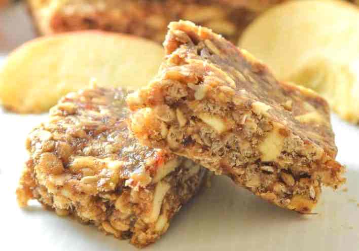 Яблочные энергетические батончики без выпечки