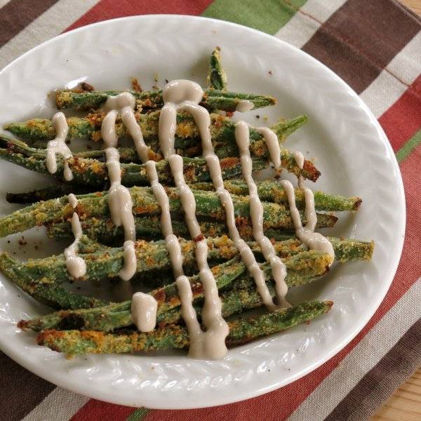 Зеленая фасоль с йогуртом