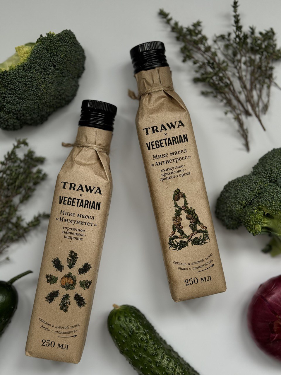 Vegetarian и TRAWA создали миксы масел «Антистресс» и «Иммунитет»