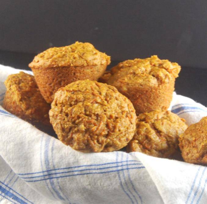 Морковные маффины с имбирём