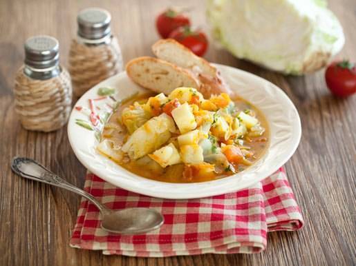 Овощное рагу с соевым мясом