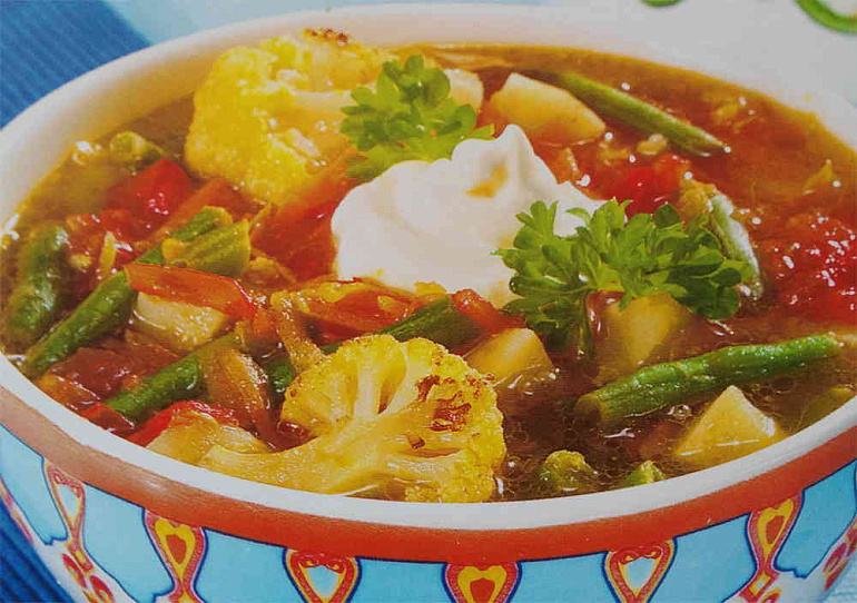 Мавританский овощной суп