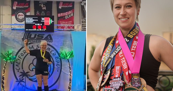 Веган-спортсменка Катя Горбачёва подготовила 72-летнюю монахиню к победе в пауэрлифтинге