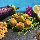 Котлетки из баклажанов и нута