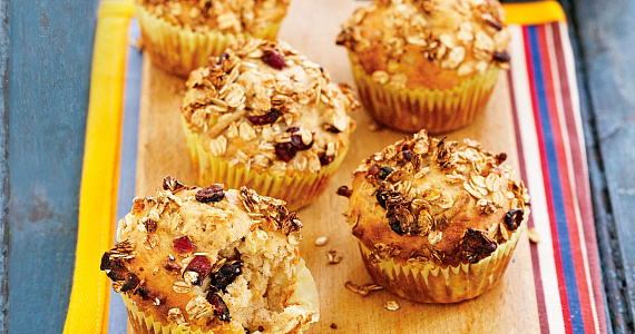 Утренние маффины с мюсли