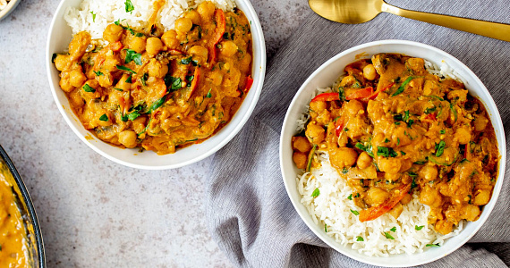 Тыквенное карри с нутом