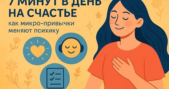7 минут в день на счастье: как микро-привычки меняют психику 