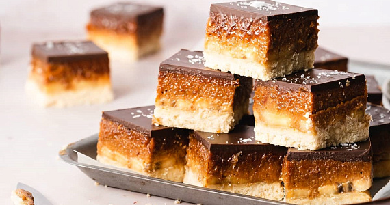 Карамельное песочное печенье