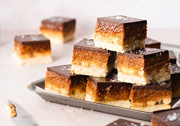 Карамельное песочное печенье