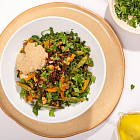 Чечевица с овощами и тахини