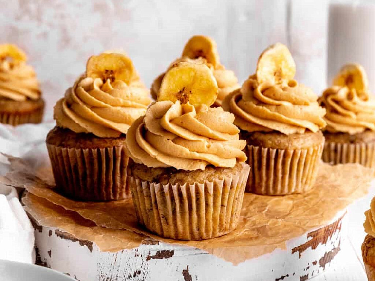 Банановые кексы с арахисовым кремом