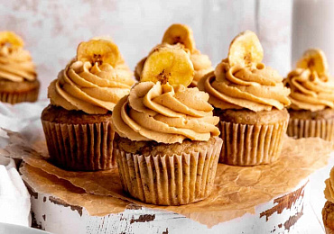 Банановые кексы с арахисовым кремом