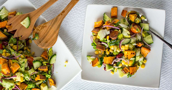 Салат Текс-Мекс с бататом