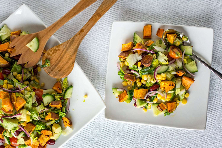 Салат Текс-Мекс с бататом