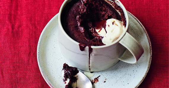 Веганский шоколадный маффин в кружке за 5 минут