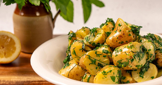 Картофель с мятой по-ирландски