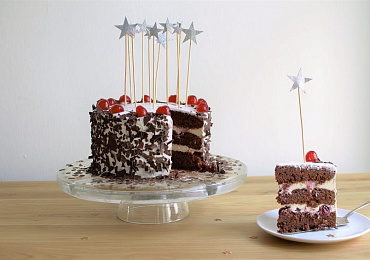 Веганский Шварцвальдский вишнёвый торт