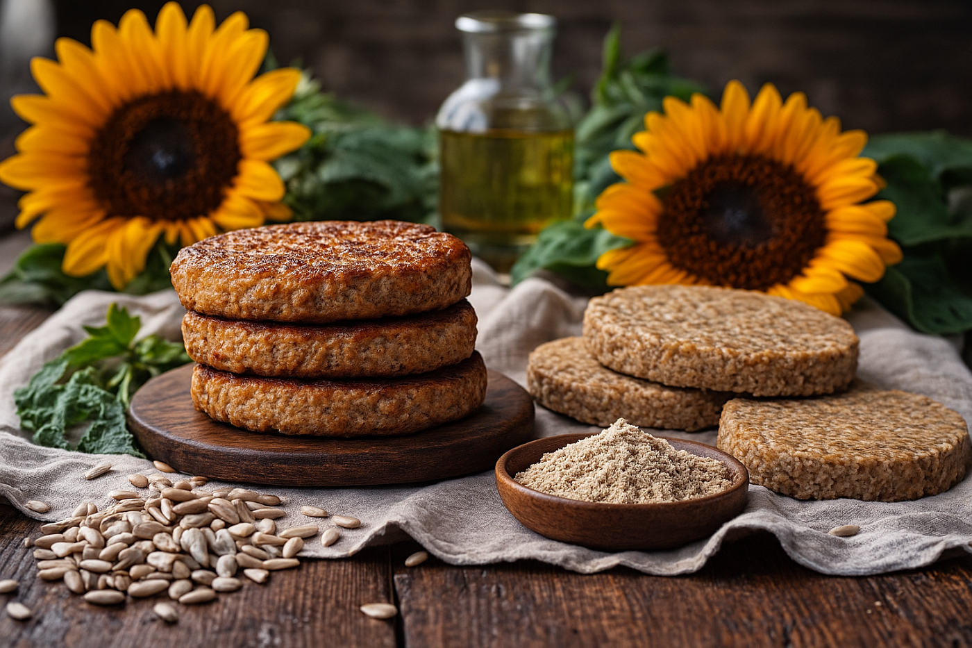 Подсолнечник вместо мяса: исследователи создают белковый суперпродукт