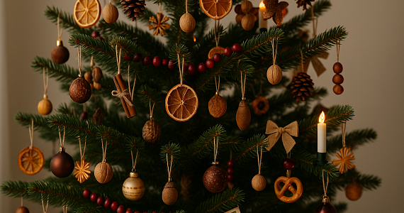 Как украсить ёлку экологично и по-вегану