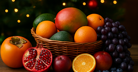 Новогодняя радуга на тарелке: как выбрать лучшие фрукты к празднику