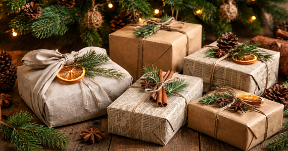 Как упаковать новогодние подарки экологично