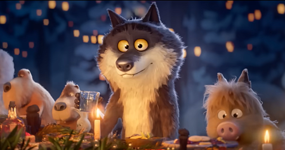 Рождественский ролик о волке-вегетарианце стал вирусным в интернете