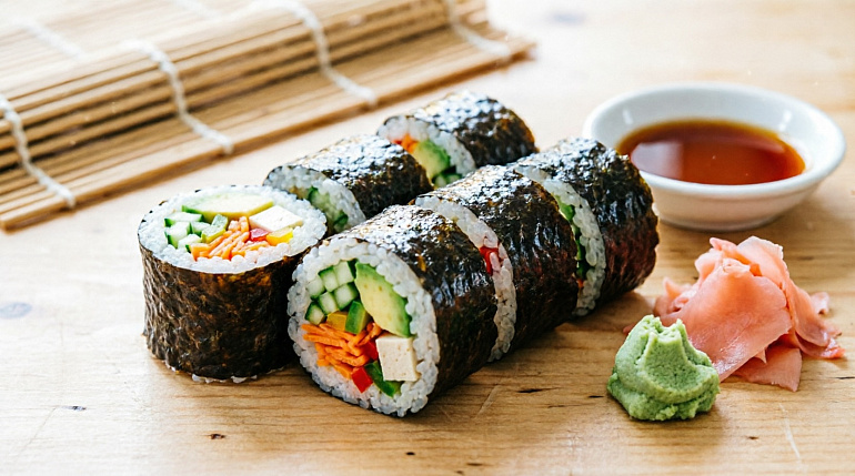 Веганские суши-роллы