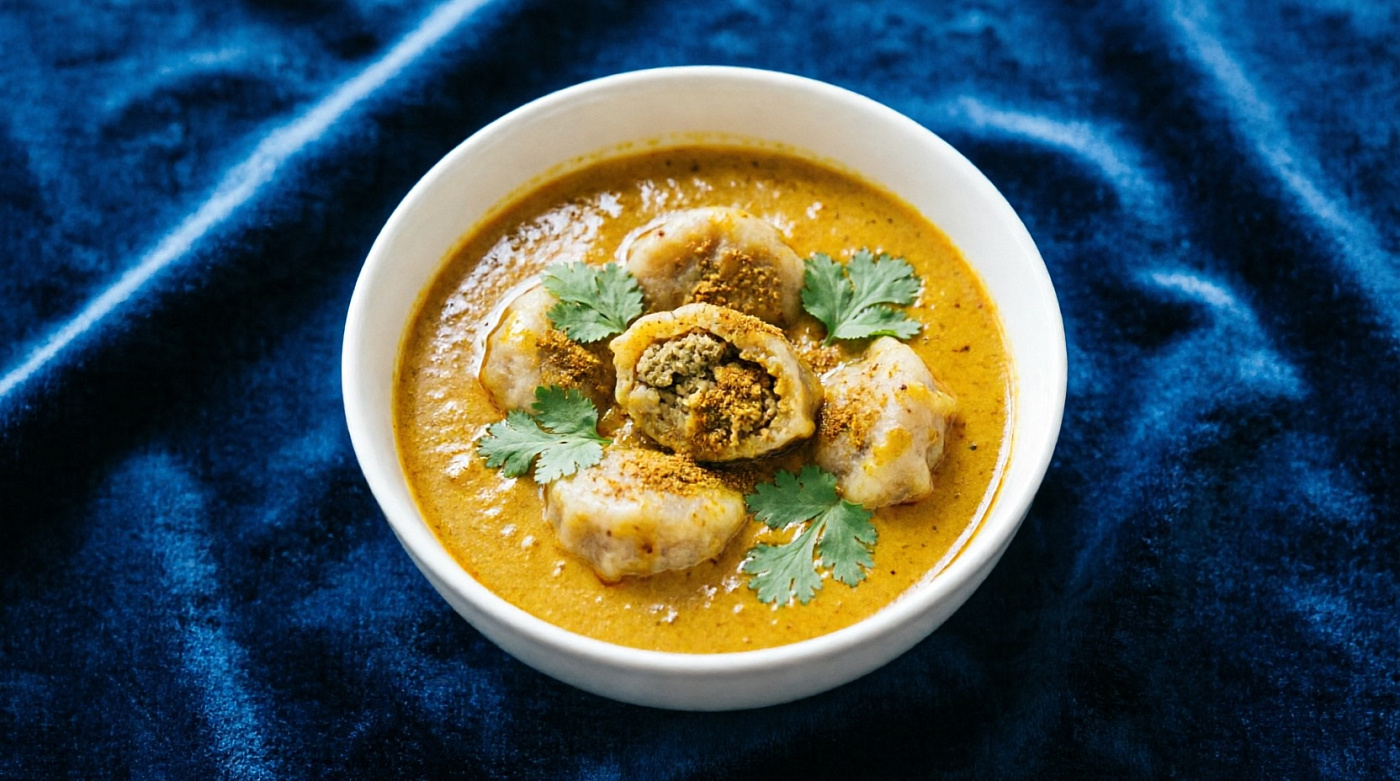 Острые картофельные клёцки с карри